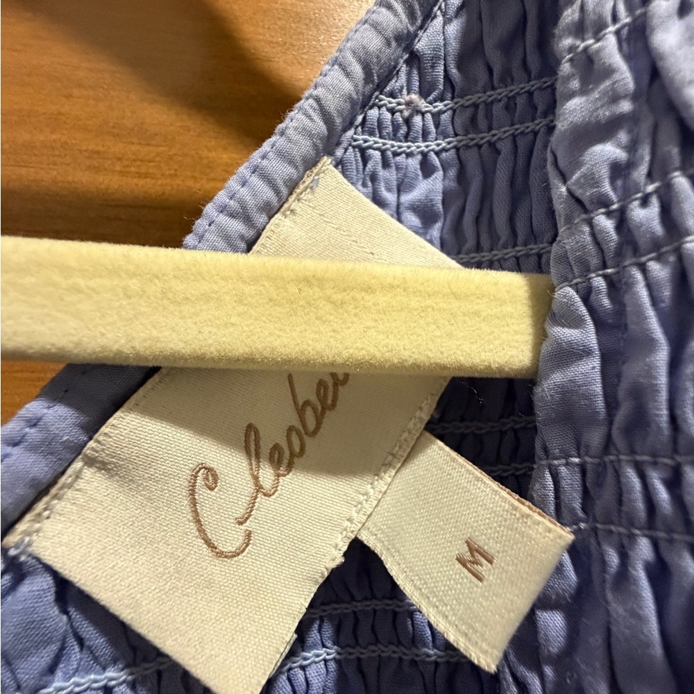 Cleobella Lavender Midi Dress with Ruffle Sleeves - Picture 3 of 3